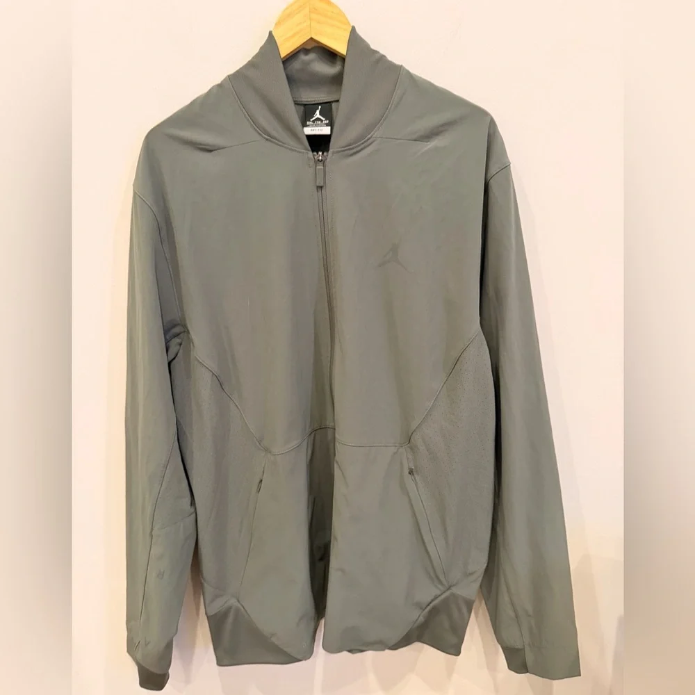 Jordan Dri-FIT Full Zip Jacket Men’s XXL Gray Athletic Track‎ Bomber